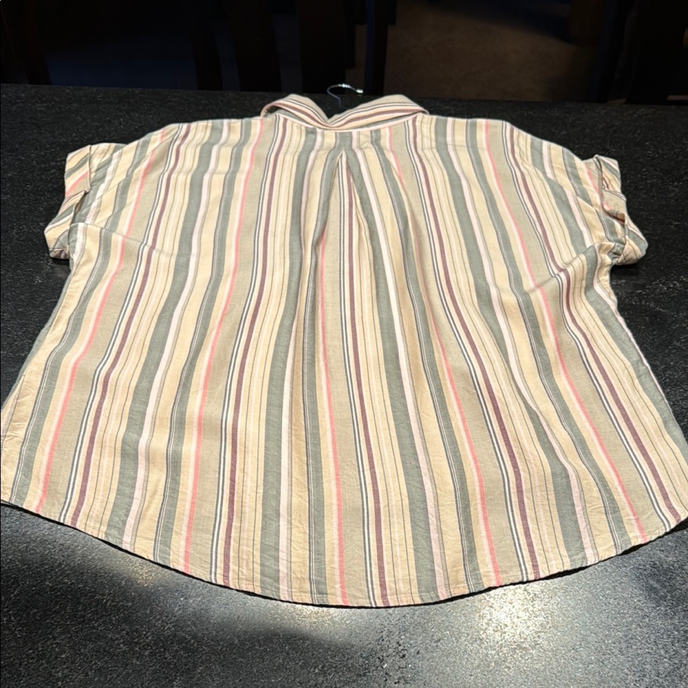 Westbound Multicolor Striped Button Down Shirt - image 7